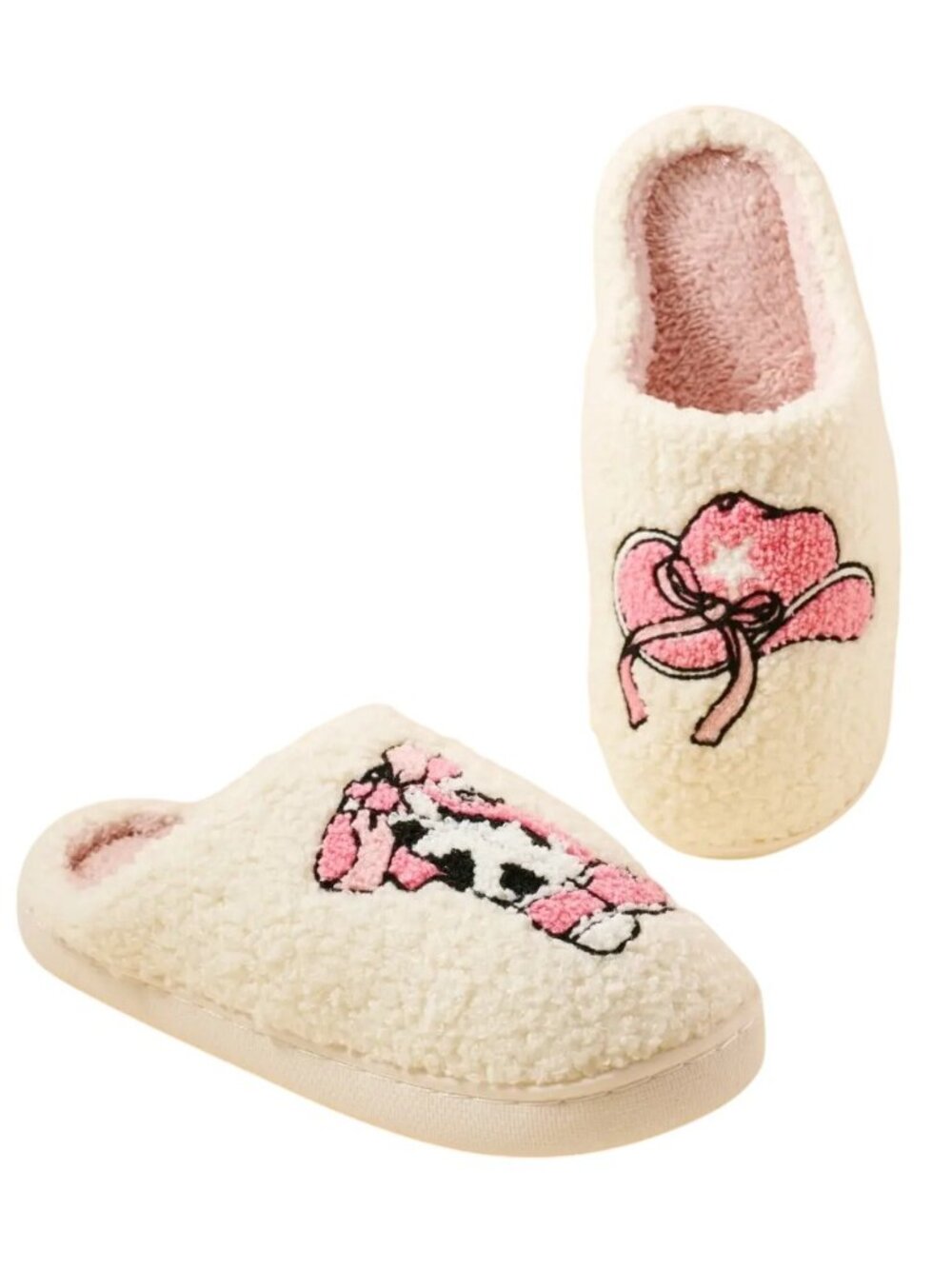 2/$30 NEW Cowboy Boot Slippers Size 9-10 Slippers - Picture 4 of 12